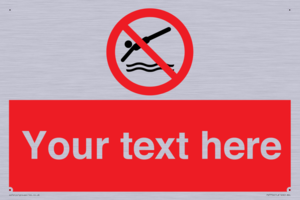 PV7754: Custom prohibition no diving