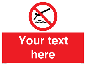 PV7754: Custom prohibition no diving