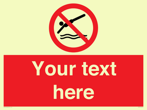 PV7754: Custom prohibition no diving