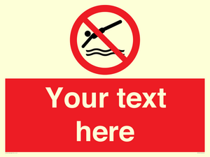 PV7754: Custom prohibition no diving
