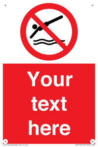 PV7754: Custom prohibition no diving