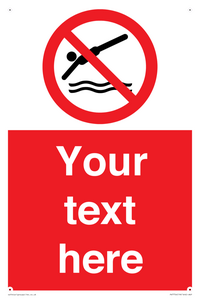 PV7754: Custom prohibition no diving