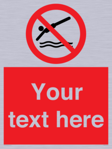 PV7754: Custom prohibition no diving