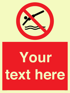 PV7754: Custom prohibition no diving