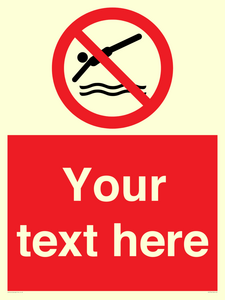 PV7754: Custom prohibition no diving
