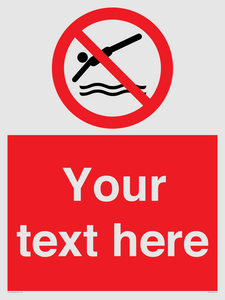 PV7754: Custom prohibition no diving
