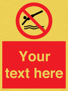PV7754: Custom prohibition no diving