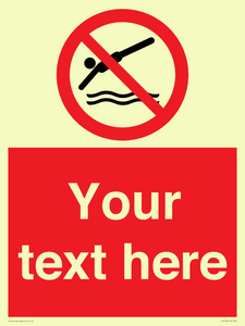 PV7754: Custom prohibition no diving