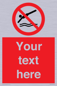 PV7754: Custom prohibition no diving