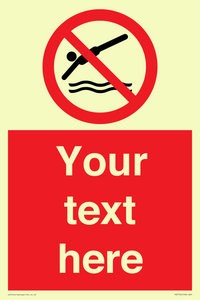 PV7754: Custom prohibition no diving