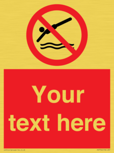 PV7754: Custom prohibition no diving