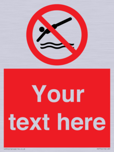 PV7754: Custom prohibition no diving