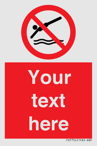 PV7754: Custom prohibition no diving