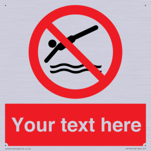 PV7754: Custom prohibition no diving