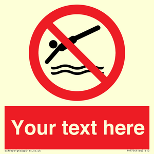 PV7754: Custom prohibition no diving