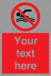 PV7757: Custom prohibition no swimming