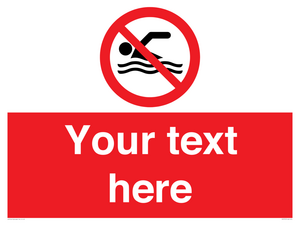 PV7757: Custom prohibition no swimming