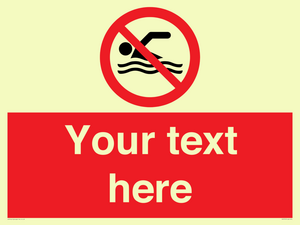 PV7757: Custom prohibition no swimming