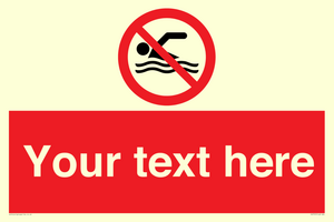 PV7757: Custom prohibition no swimming