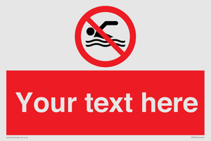 PV7757: Custom prohibition no swimming