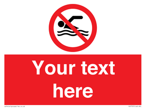 PV7757: Custom prohibition no swimming