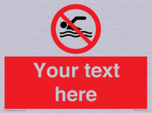 PV7757: Custom prohibition no swimming