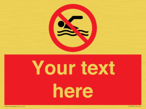 PV7757: Custom prohibition no swimming
