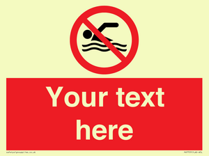 PV7757: Custom prohibition no swimming