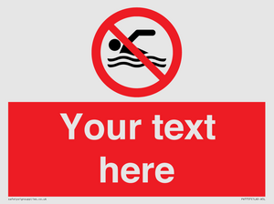 PV7757: Custom prohibition no swimming