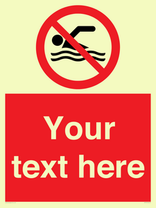 PV7757: Custom prohibition no swimming