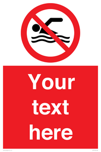 PV7757: Custom prohibition no swimming
