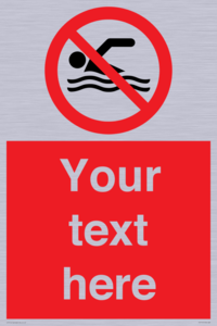 PV7757: Custom prohibition no swimming