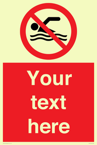 PV7757: Custom prohibition no swimming