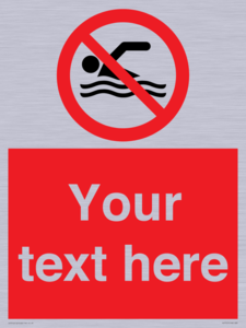 PV7757: Custom prohibition no swimming