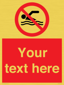 PV7757: Custom prohibition no swimming