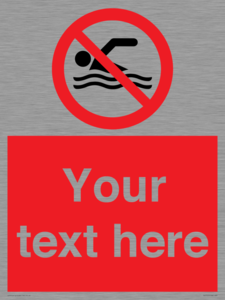 PV7757: Custom prohibition no swimming