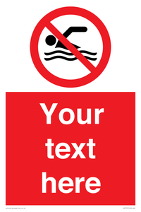 PV7757: Custom prohibition no swimming