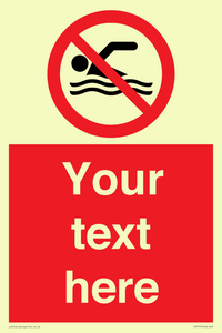 PV7757: Custom prohibition no swimming