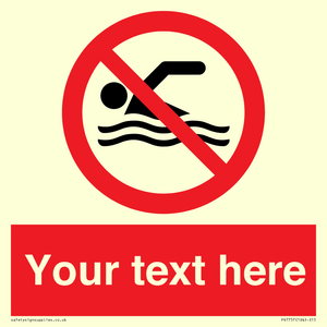 PV7757: Custom prohibition no swimming