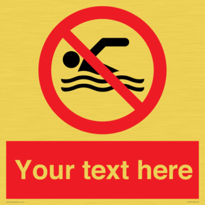 PV7757: Custom prohibition no swimming