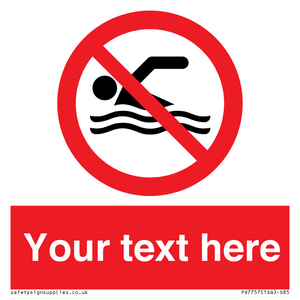 PV7757: Custom prohibition no swimming
