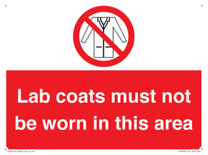 PV7844: Lab coats must not be worn in this area