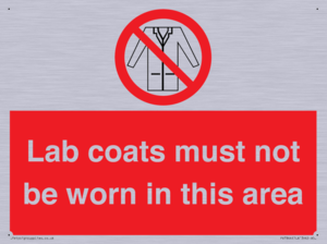 PV7844: Lab coats must not be worn in this area