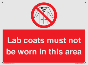 PV7844: Lab coats must not be worn in this area
