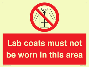 PV7844: Lab coats must not be worn in this area