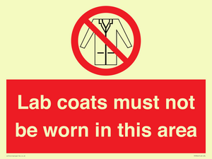 PV7844: Lab coats must not be worn in this area