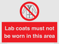 PV7844: Lab coats must not be worn in this area