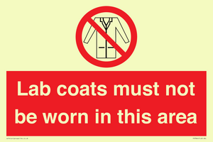 PV7844: Lab coats must not be worn in this area