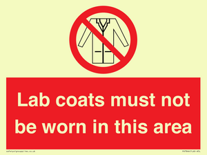 PV7844: Lab coats must not be worn in this area