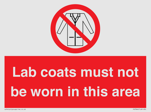 PV7844: Lab coats must not be worn in this area